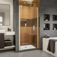  Elegance-LS Shower Door - Swing Shower Door - Brushed Nickel