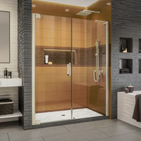  Elegance-LS Shower Door - Swing Shower Door - Brushed Nickel