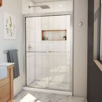  Duet Plus Shower Door - Sliding Shower Door - Brushed Nickel