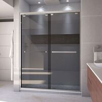  Encore Shower Door - Sliding Shower Door - Brushed Nickel