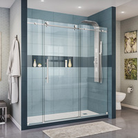  Shower Door - Sliding Shower Door - Polished Stainless