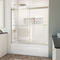  Essence Tub & Shower - Sliding Shower Door - Brushed Nickel