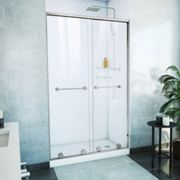  Harmony Shower Door - Sliding Shower Door - Brushed Nickel