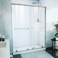  Harmony Shower Door - Sliding Shower Door - Brushed Nickel