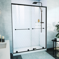  Harmony Shower Door - Sliding Shower Door - Satin Black