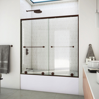  Harmony Tub & Shower - Sliding Shower Door - Oil Rubbed Bronze