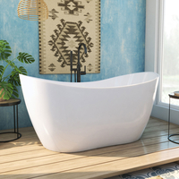 Soaking Tub 59 in L x 28-3/8 in W x 28-3/8 in H