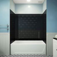  QWALL-VS Tub Wall Kit Tub/Shower Wall Kit - Black