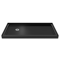  SlimLine Single Threshold 48'' and Larger Shower Base - Black