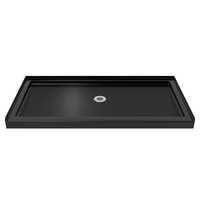  SlimLine Single Threshold 48'' and Larger Shower Base - Black