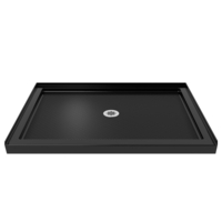  SlimLine Single Threshold 48'' and Larger Shower Base - Black