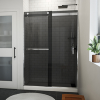  Sapphire-V Shower Door - Sliding Shower Door - Chrome