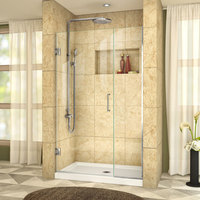  Enigma Shower Door - Swing Shower Door - Chrome