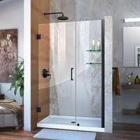  Shower Door - Swing Shower Door - Black