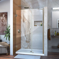  Shower Door - Swing Shower Door - Brushed Nickel