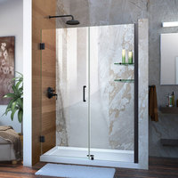  Shower Door - Swing Shower Door - Black