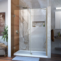  Shower Door - Swing Shower Door - Brushed Nickel