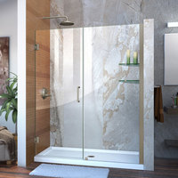 Shower Door - Swing Shower Door - Brushed Nickel