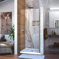  Shower Door - Swing Shower Door - Brushed Nickel