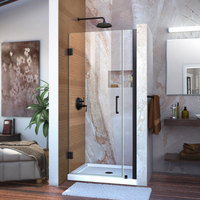  Shower Door - Swing Shower Door - Black