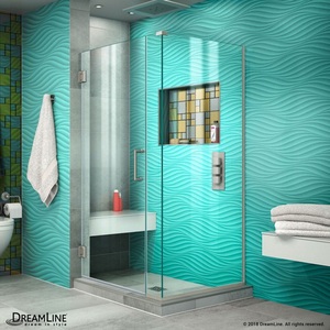 DSHEN2429030004 Unidoor Plus Standard Enclosure Shower Enclosure - Brushed Nickel DSHEN2429030004 Unidoor Plus Standard Enclosure Shower Enclosure - Brushed Nickel