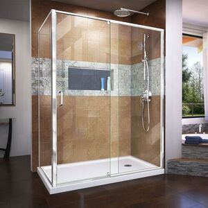 DSHDR2234580RT01 Flex Shower Door - Swing Shower Door - Chrome