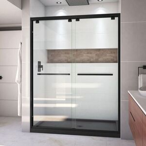 DDL7004C8809 Encore Shower Door - Sliding Shower Door - Satin Black