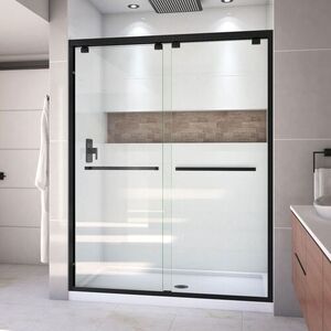 DDL7006C09 Encore Shower Door - Sliding Shower Door - Satin Black