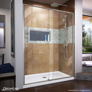 BSHDR2254720004 Flex Shower Door - Swing Shower Door - Brushed Nickel