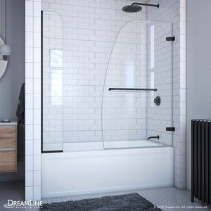 BSHDR3534586EX09 Aqua Uno Shower Door - Swing Shower Door - Satin Black