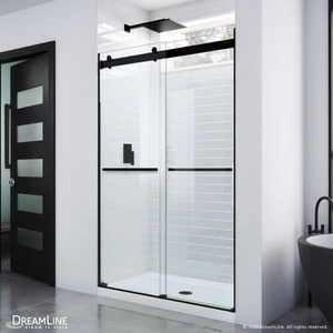 BSHDR634876009 Essence Shower Door - Sliding Shower Door - Satin Black