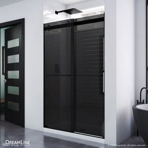 BSHDR634876G09 Essence Shower Door - Sliding Shower Door - Satin Black