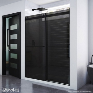 BSHDR636076G09 Essence Shower Door - Sliding Shower Door - Satin Black