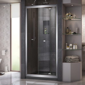 DSHDR453672601 Butterfly Shower Door - Sliding Shower Door - Polished Chrome