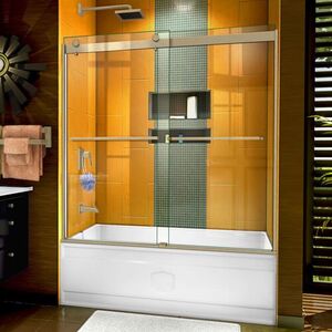 DSHDR636060204 Sapphire Tub & Shower - Sliding Shower Door - Brushed Nickel DSHDR636060204 Sapphire Tub & Shower - Sliding Shower Door - Brushed Nickel