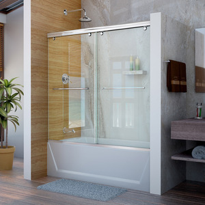 DSHDR136058001 Charisma Shower Door - Sliding Shower Door - Polished Chrome DSHDR136058001 Charisma Shower Door - Sliding Shower Door - Polished Chrome
