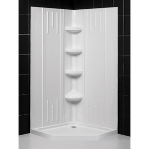 DDL6041C01 QWALL-2 Standard Enclosure Shower Enclosure - White
