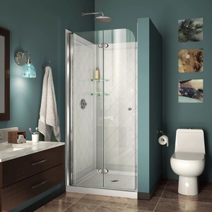 DDL652701 Aqua Fold Standard Enclosure Shower Enclosure - Chrome