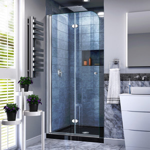 DDL6528C8801 Aqua Fold Shower Door - Swing Shower Door - Chrome