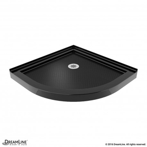 DDLT703333088 SlimLine Single Threshold Up To 42" Shower Base - Black