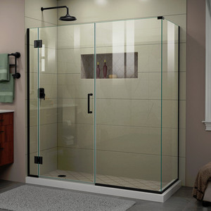 DE1273053009 Unidoor-X Shower Door - Swing Shower Door - Satin Black