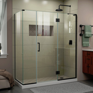 DE32514530R09 Unidoor-X Shower Door - Swing Shower Door - Satin Black