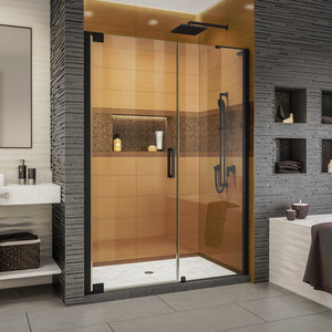DSHDR433024009 Elegance-LS Shower Door - Swing Shower Door - Satin Black DSHDR433024009 Elegance-LS Shower Door - Swing Shower Door - Satin Black