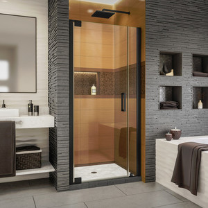 DSHDR433206009 Elegance-LS Shower Door - Swing Shower Door - Satin Black DSHDR433206009 Elegance-LS Shower Door - Swing Shower Door - Satin Black