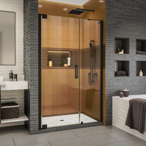 DSHDR433418009 Elegance-LS Shower Door - Swing Shower Door - Satin Black DSHDR433418009 Elegance-LS Shower Door - Swing Shower Door - Satin Black