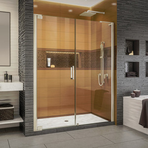 DSHDR433530004 Elegance-LS Shower Door - Swing Shower Door - Brushed Nickel DSHDR433530004 Elegance-LS Shower Door - Swing Shower Door - Brushed Nickel