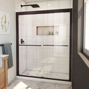 DSHDR186072006 Duet Plus Shower Door - Sliding Shower Door - Oil Rubbed Bronze