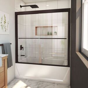 DSHDR186058006 Duet Plus Tub & Shower - Sliding Shower Door - Oil Rubbed Bronze