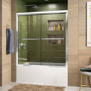 DSHDR126058801 Duet Shower Door - Sliding Shower Door - Polished Chrome