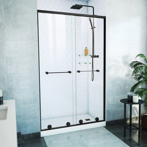 DSDHA48W760VXX09 Harmony Shower Door - Sliding Shower Door - Satin Black